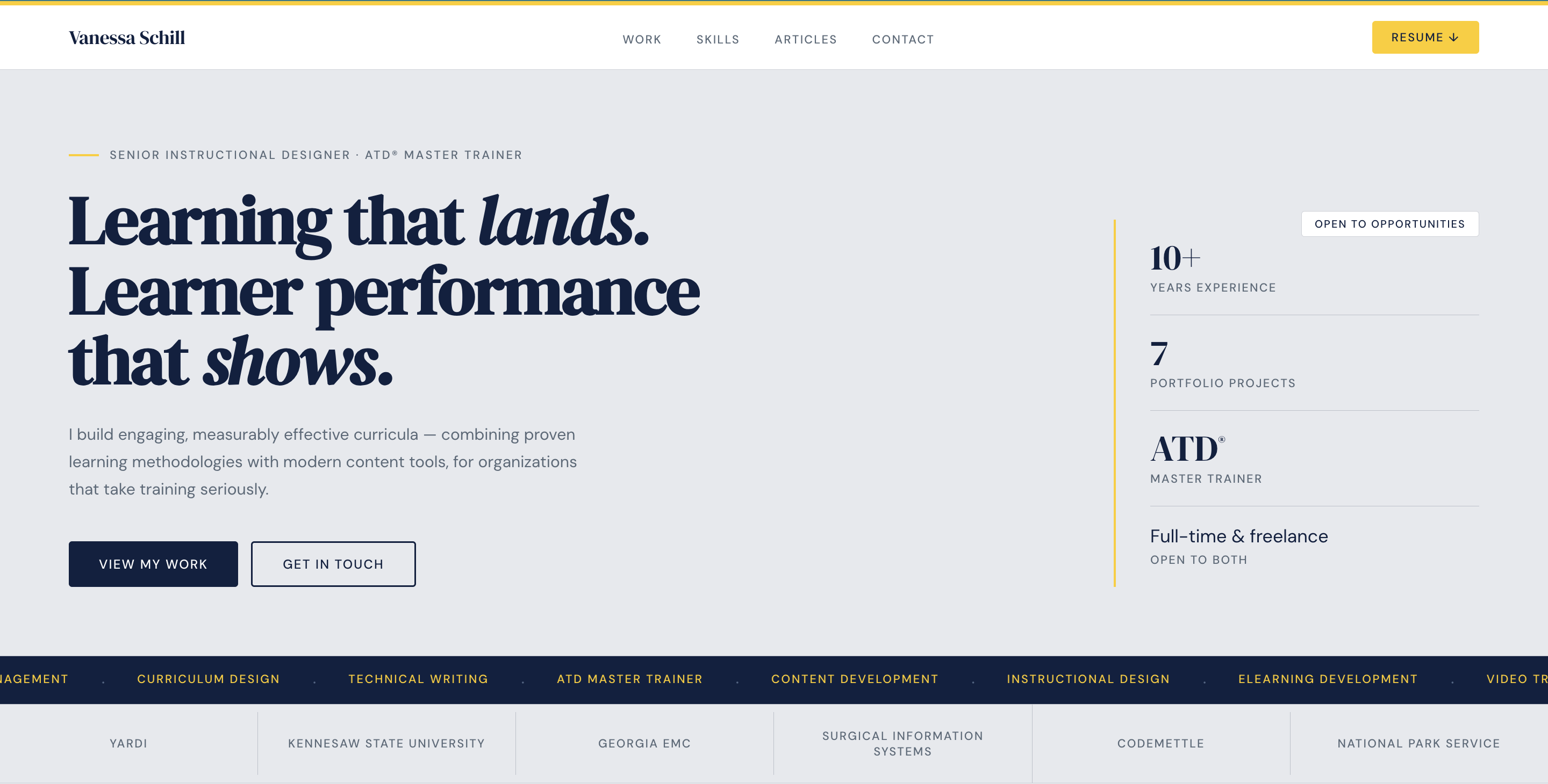 Screenshot of vanessaschill.com